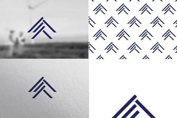 Abstract Upward Arrow Symbol for Modern Growth