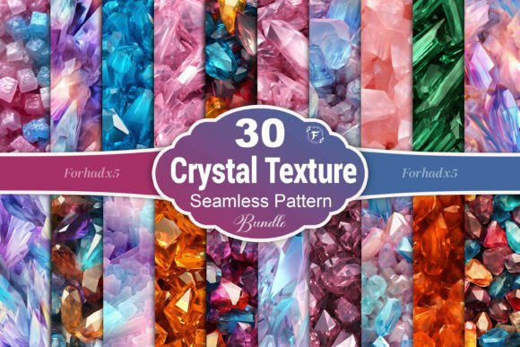Elevating Design Projects with a Luxury Crystal Seamless Pattern Bundle