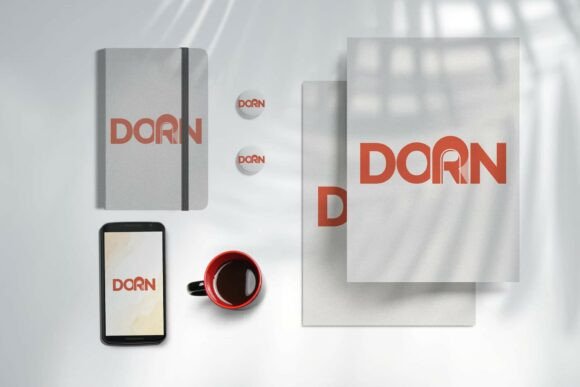 Evaluating the Dorn Wordmark Logo with Stylized R for Modern Brand Identity