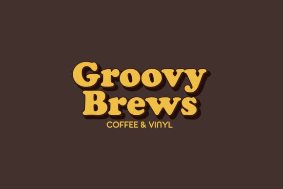 Evaluating the Groovy Brews Coffee and Vinyl Logo for Retro Branding Projects