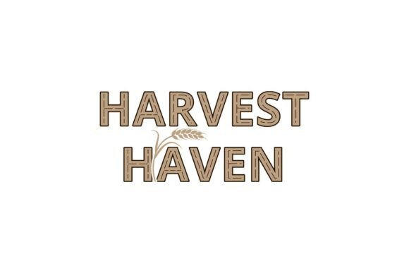 Harvest Haven Logo with Wheat Stalk: A Versatile Identity for Natural Brands