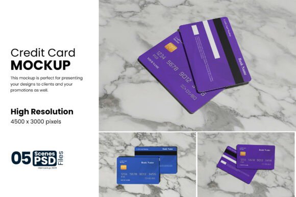 Mastering Professional Presentations with a Plastic Credit Card Mockup