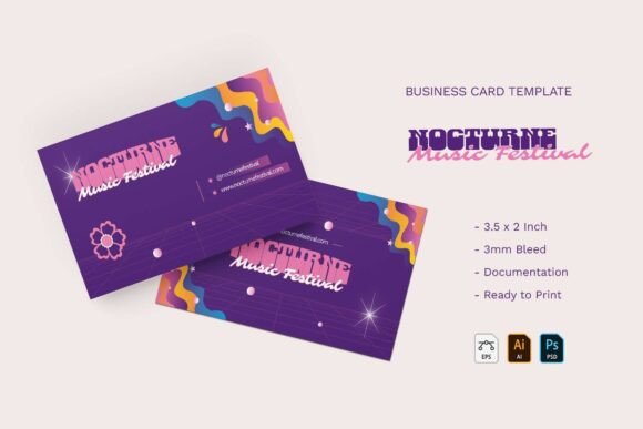 Nocturne Business Card: A Polished Identity Template