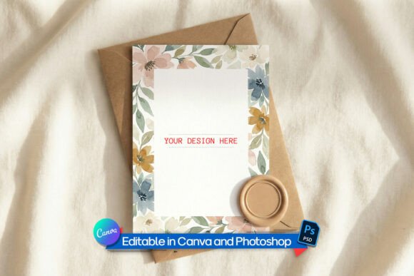 Strategic Presentation: Elevating Your Brand with the Professional A6 Greeting Card Mockup