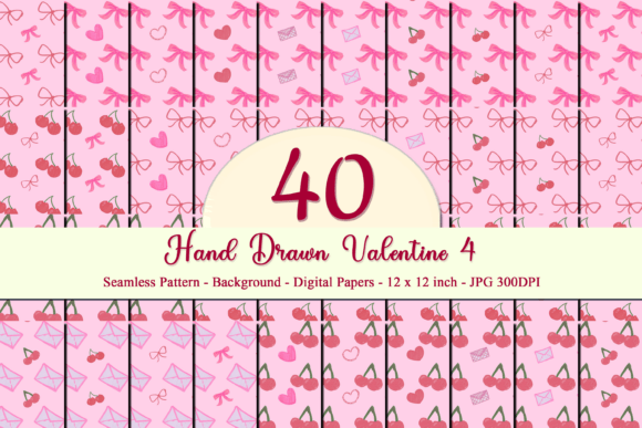 Unlocking Creative Potential with Hand Drawn Valentine Seamless Pattern 4