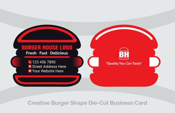 Why Your Food Brand Needs a Burger Shaped Die-Cut Business Card
